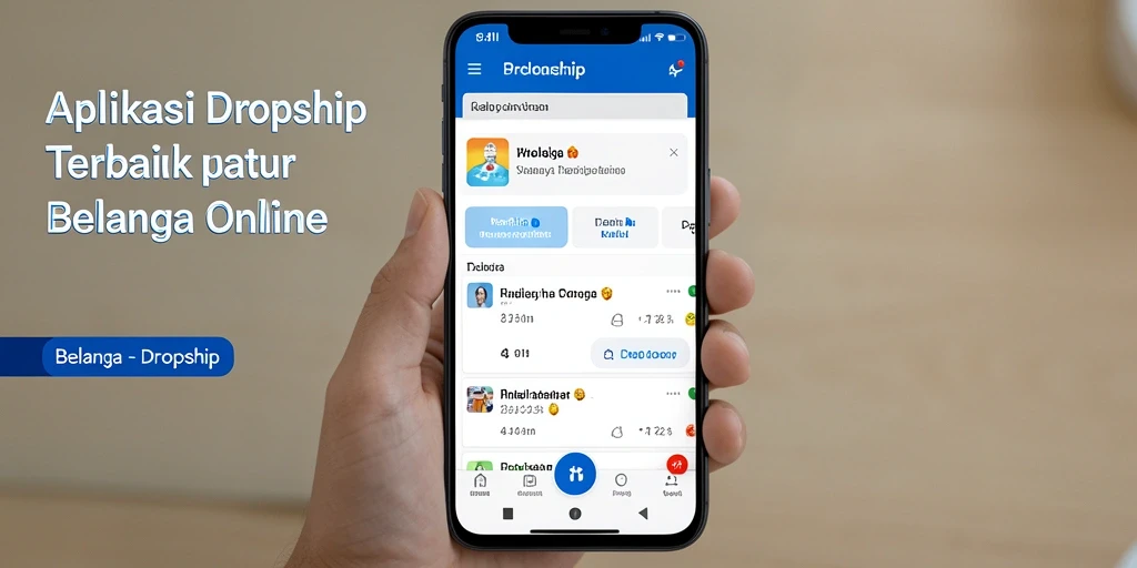 Tampilan antarmuka aplikasi 8II yang menarik dan fungsional untuk dropship.