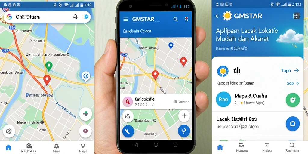 Tampilan antarmuka pengguna GMSTAR yang sederhana dan fungsional.