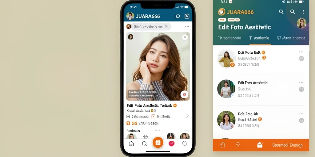 Screenshot JUARA666 menampilkan antarmuka pengguna yang intuitif dan beragam fitur editing.