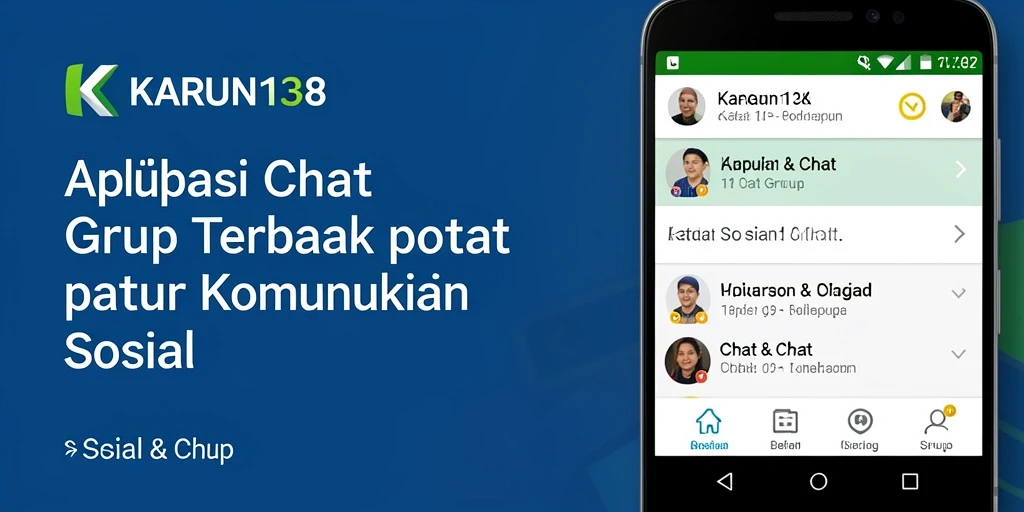 Tampilan antarmuka chat grup yang mudah digunakan di KARUN138.