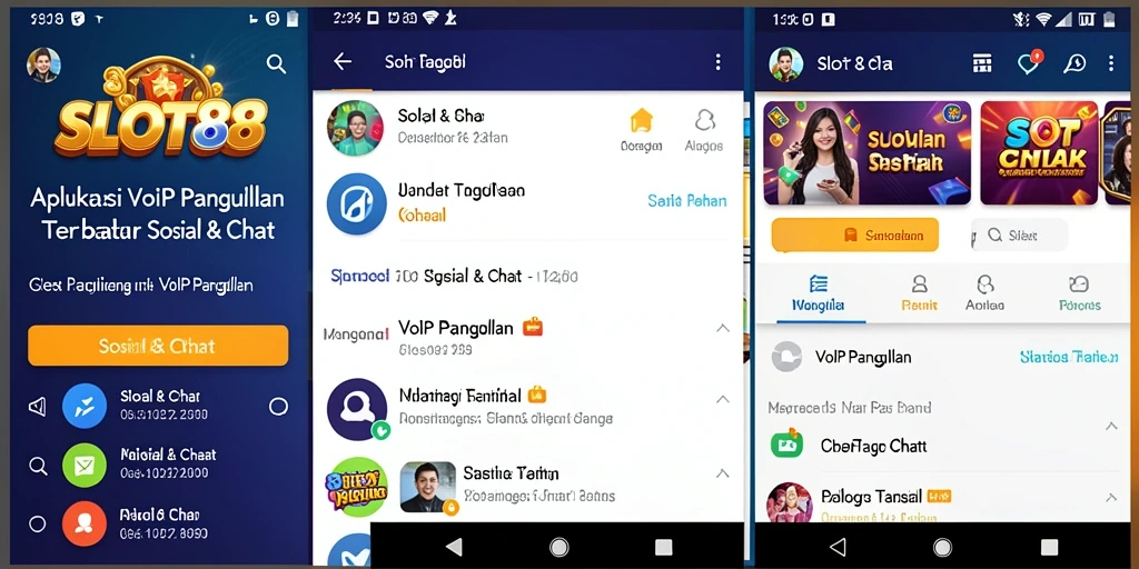 Antarmuka SLOT88 dengan fitur VoIP Panggilan yang canggih.