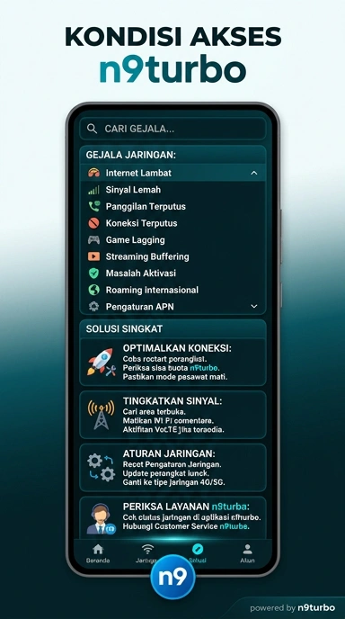 Tampilan link alternatif n9turbo